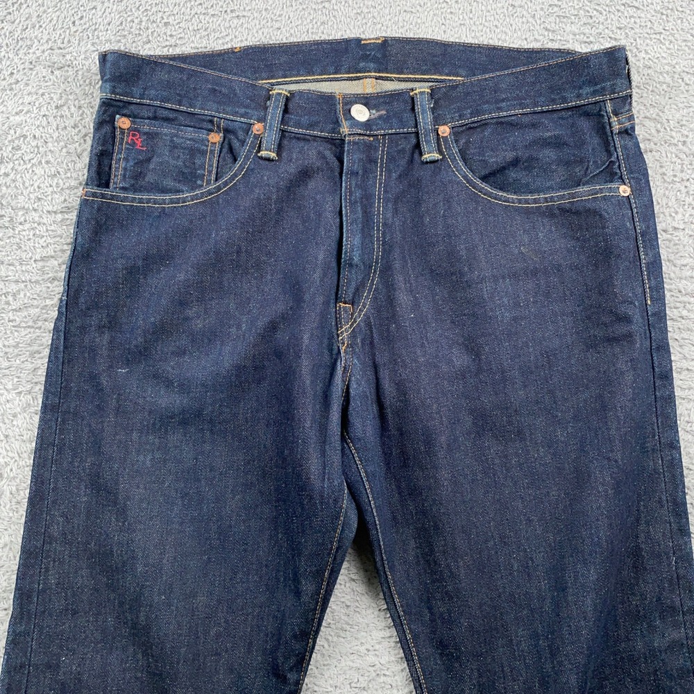 Polo Ralph Lauren Jeans Mens 33x30 Fits 36x31 Dark Wash 867 Classic Straight Leg